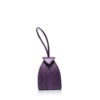 "BABY MARIA" Matte Purple & Black Cobra Belly Sling Bag, Size 8.5 cm