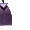 "BABY MARIA" Matte Purple & Black Cobra Belly Sling Bag, Size 8.5 cm