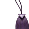 "BABY MARIA" Matte Purple & Black Cobra Belly Sling Bag, Size 8.5 cm