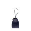 "BABY MARIA" Shiny Navy Blue Cobra Belly Sling Bag, Size 8.5 cm