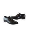 Cap Toe Oxford Black Calf Leather Shoes