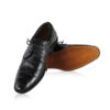 Crocodile Leather Dress Shoes, Matte Black