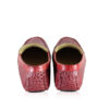 Crocodile Leather Moccasin, Matte Red