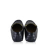 Crocodile Leather Moccasin Shoes, Matte Dark Blue