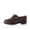 Calf Leather Cap Toe Brogue Shoes, Brown