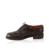 Calf Leather Cap Toe Brogue Shoes, Brown