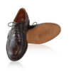 Calf Leather Cap Toe Brogue Shoes, Brown