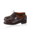 Calf Leather Cap Toe Brogue Shoes, Brown