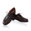 Calf Leather Cap Toe Brogue Shoes, Brown