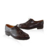 Calf Leather Cap Toe Brogue Shoes, Brown