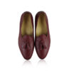 Calf Leather Tassel Dress Shoes, Wine