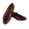 Calf Leather Tassel Dress Shoes, Wine