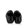 Lamb & Snake Leather Moccasin Shoes, Black