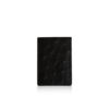 Ostrich Leather Vertical Card Holder, Black