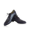 Oxford Navy Blue & Black Calf Leather Brogue Shoes