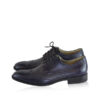 Oxford Navy Blue & Black Calf Leather Brogue Shoes