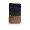 Baby Wallet With Card Side Crocodile Leather, Matte Black