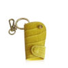 Car Key Chain Crocodile Belly Leather, Yellow