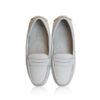 Lamb Leather Loafer Shoes, White