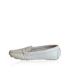 Lamb Leather Loafer Shoes, White