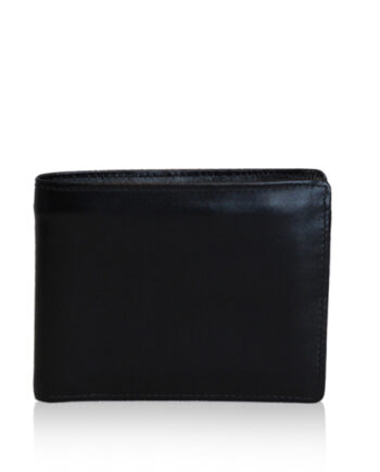 Lamb Leather Wallet, Matte Black