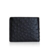 Ostrich Leather Wallet, Black