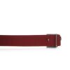 Crocodile Belly Leather Red Belt Size 3