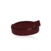 Crocodile Belly Leather Red Belt Size 3