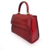 GOLDMAS Shiny Two Tone Red Limited Crocodile Handbags Size 25