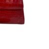 GOLDMAS Shiny Two Tone Red Limited Crocodile Handbags Size 25