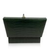 Pre-order Jewelry Box Matte Dark Green Crocodile Belly Leather Size 35