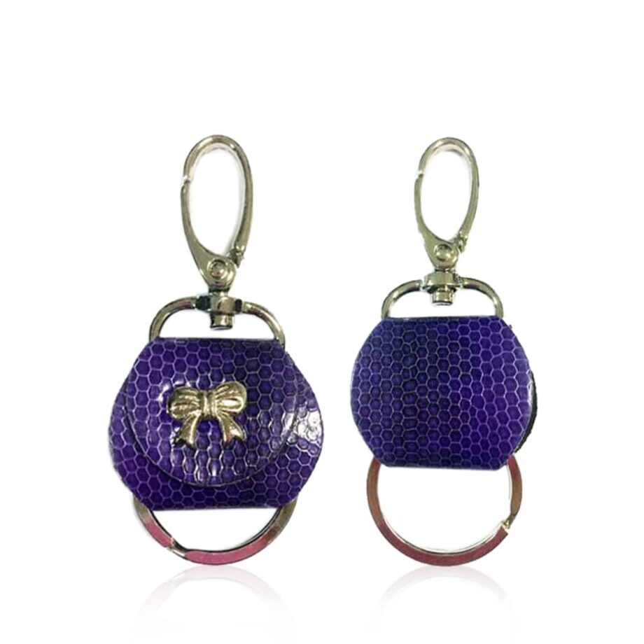 Key Chain Sea Snake Purple And Black