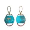 Key Chain Sea Snake Turquoise And Black