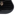 VIRANDA Shiny Navy Blue Crocodile Belly Leather Handbag Size 25