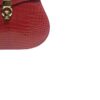 VIRANDA Shiny Red Crocodile Belly Leather Handbag Size 25