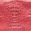 Arale Bag Crocodile Hornback Leather Sling Bag Red Size 25 cm