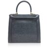 LADUREE Stingray Leather Handbag Black Size 25