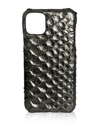 iPhone 12 Python Belly Leather Case Shiny Color