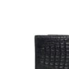 Crocodile Hornback Leather Wallet Matte Black