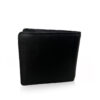 Lamb Leather Wallet Matte Black Size 10.5 cm