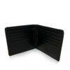 Lamb Leather Wallet Matte Black Size 10.5 cm