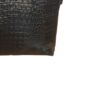 Roof Matte Black Crocodile Leather Document Bag