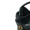 Rosalie Crocodile Handbag Dark Green Size 37cm
