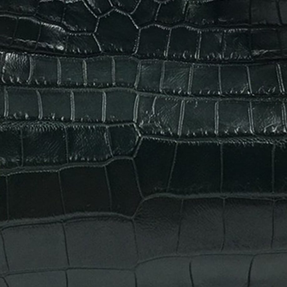 Rosalie Crocodile Handbag Dark Green Size 41cm