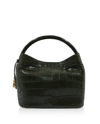 Rosalie Crocodile Handbag Olive Green Size 30cm